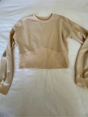 Pilcro Sandstone Cropped Sweatshirt excellent condition